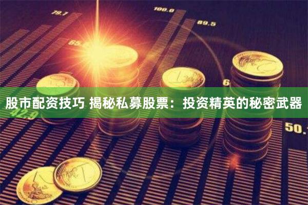 股市配资技巧 揭秘私募股票：投资精英的秘密武器